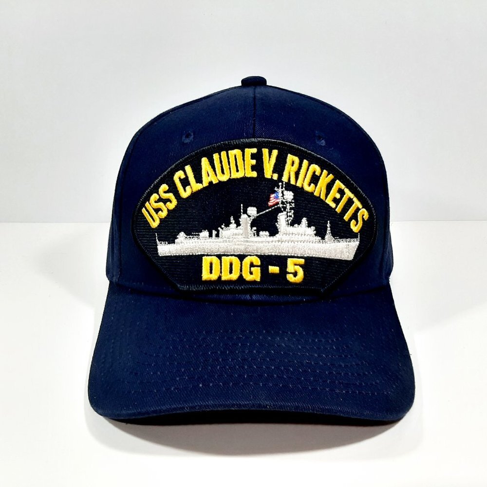 USS Claude V. Ricketts DDG-5 Embroidered Patch Hat